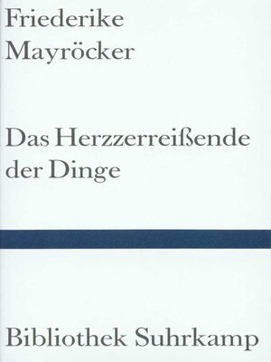 cover image of Das Herzzerreißende der Dinge